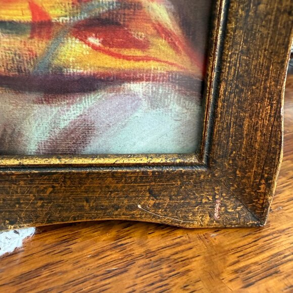 1950's Framed Picture with Beautiful Lady - Picture 10 of 13